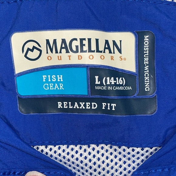 Magellan Outdoors Youth Laguna Madre Button Down Shirt, Boys L (14-16) - Picture 3 of 6